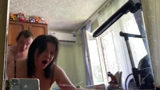 АНАЛ, Выебал у зеркала, красивая нимфа, сладкие стоны, Sex Mirror