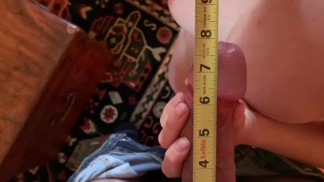 Noel Hawk Measures a Huge Cock and has some Fun with a Rare 8” Perfect Size Rare 2% Cock.