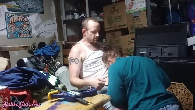 BBW Mom Fucks Dad's Brother and Takes Huge Cumshot