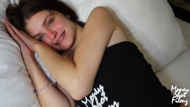 18 Year Old Teen With Braces Sucks And Fucks Before Bed Time