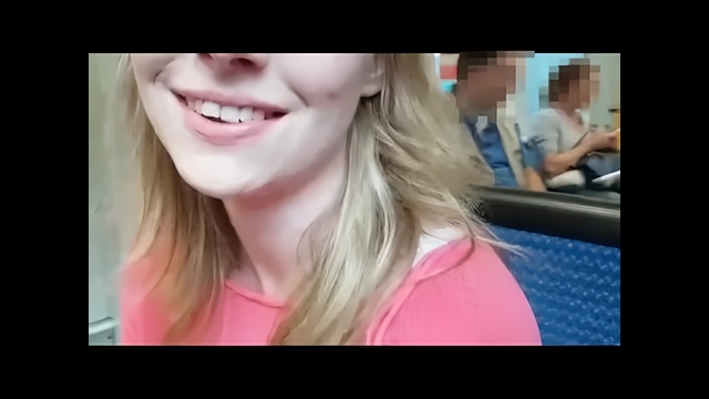 Megakrank!!!Public Handjob in der Straßenbahn+XXL Cumshot*