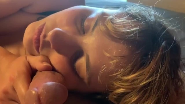 Slapping and rubbing dick on my face ♡