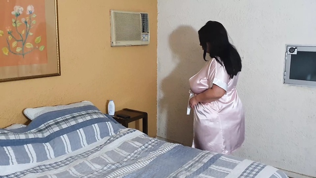 stepson gets into stepmom's bed and touches her while she rests
