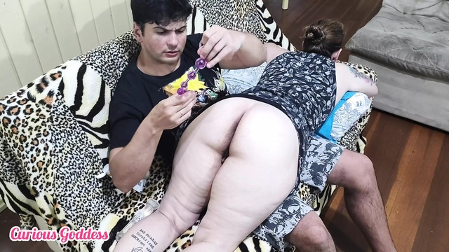 Curious Goddess - Anal amateur My husband's friend came to train my ass to be open for fucking